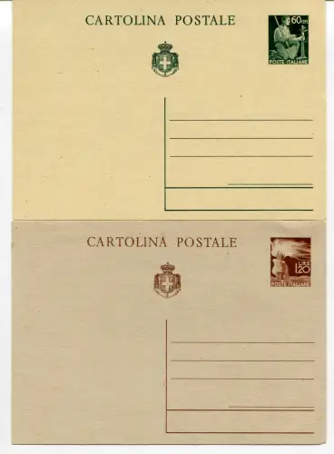 Statthalter - C.P. Cent. 60 und Lire 1,20 Democratica