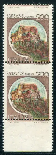 Castelli Lire 200 Sortenpaar I.P.Z.S. - Rom oben statt unten