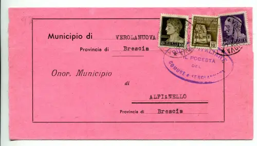 Zerstörte Denkmäler Cent. 10 auf Falz