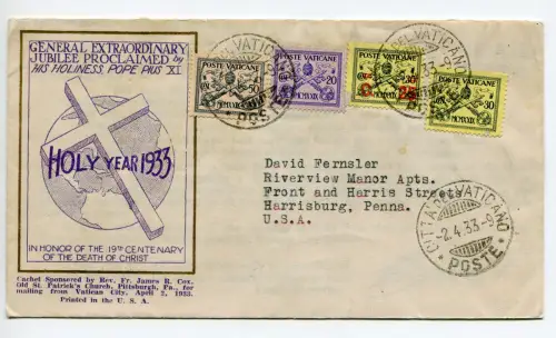 Cent. 25 von 30 + Ergänzungen auf Umschlag amerikanische Gedenkausgabe