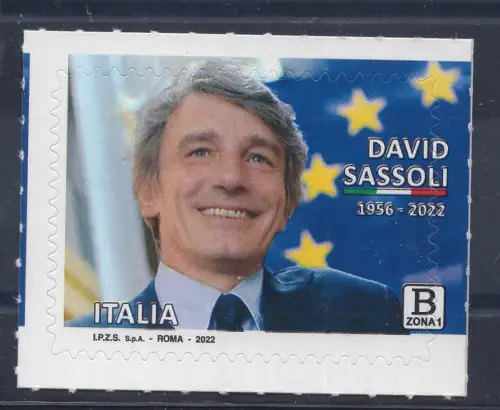 Davide Sassoli verschobene Stanzsorte