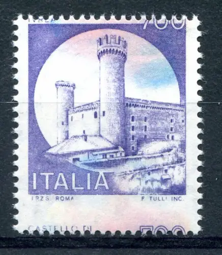 Castelli Lire 700 verschobene Druck- und Verzahnungssorten