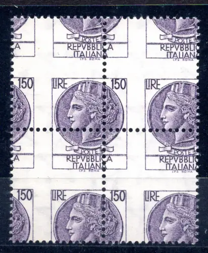 Syrakus Lire 150 Sorten verschobene Verzahnung