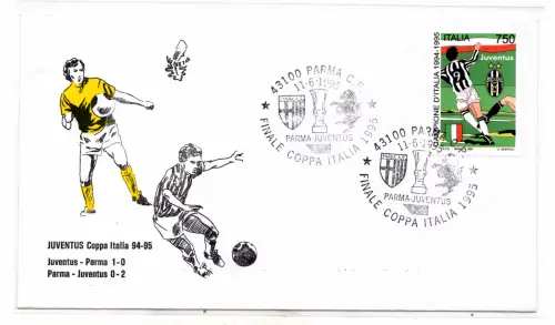Juventus Calcio Coppa Italia 1995 - FDC Venetia Sonderstempel