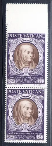 Konzil von Trient 25 Cent. n. 111d oben ungezähnt - MNH