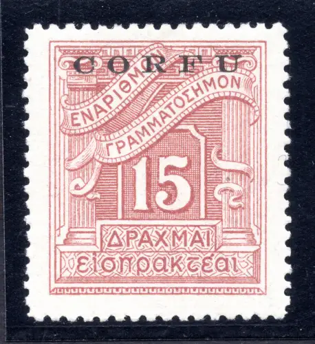 Korfu - Steuermarken 15 d. Nr. 8 - MH
