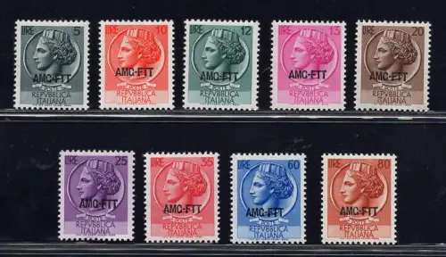 Triest A - Syrakus Nr. 168/176 komplette Serie 9 Werte postfrisch