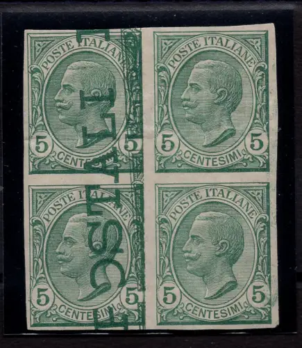 Leoni Cent. 5 n. 81eac Viertel ungezähnt - MNH