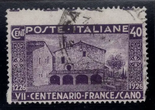 S. Francesco Cent. 40 Nr. 194 Randangaben in der Vignette