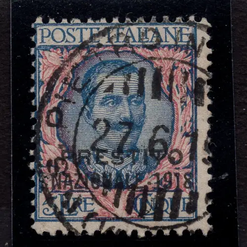 Floral 5 Lire Nr. 78 zweizeilig aufgedruckt Nationales Darlehen