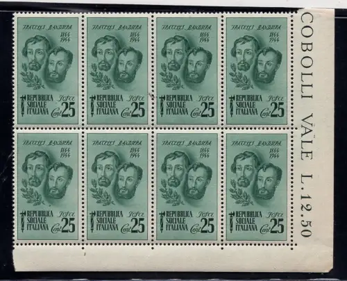 Fratelli Flagiera Cent. 25 n. 512. Übertragungsvariante - MNH