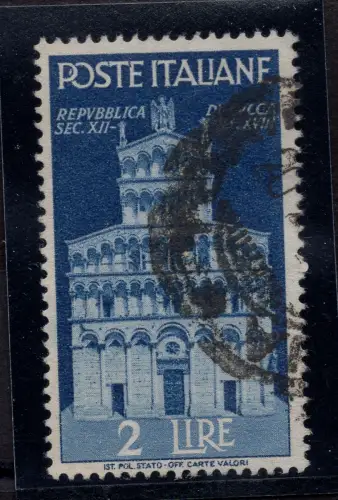 Advent der Republik 2 Lire Nr. 567 filigran SA