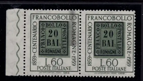 Romagne Lire 60 Nr. 876 Chirurgischer Schnitt schwarz - MNH