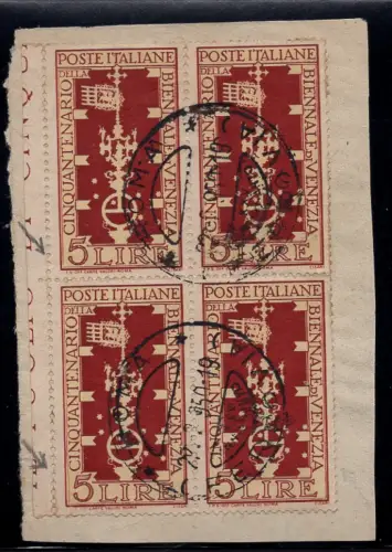 Biennale di Venezia Lire 5 Nr. 594a acht Sterne