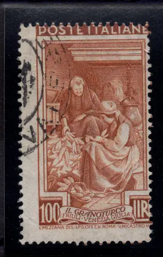 Arbeit Lire 100 Nr. 651 verschobene Verzahnung - Unveröffentlicht