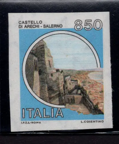 Castelli Lire 850 Nr. 1525Ae ungezähnt - MNH