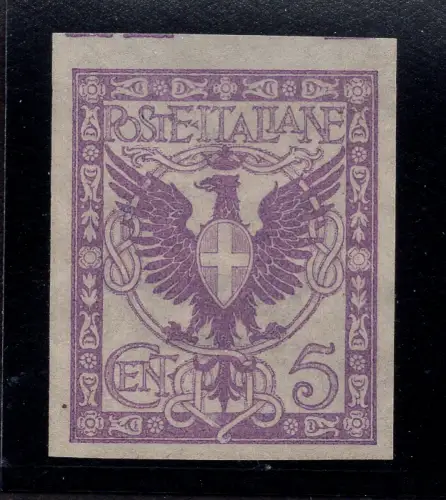 Floreale Cent. 5 Nr. 70 Farbtest in ungezähntem Flieder