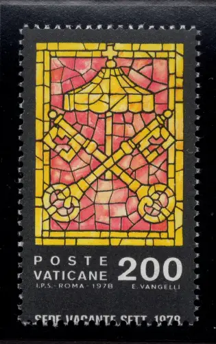 Sede Vacante '78 Lire 200 n. 642a verschobene Verzahnung - MNH