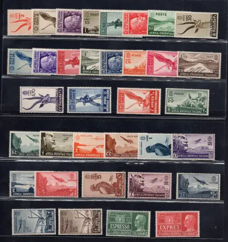 A.O.I. Verschiedene Themen Nr. 1/20 + Luftpost + Express - MNH