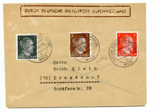 Alpenvorland - Umschlag von Mals nach Desda