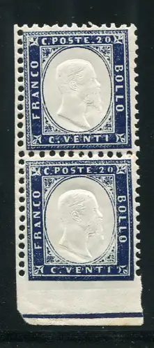 Vitt. Emanuele II. Cent. 20 ungezahnte Paarsorten