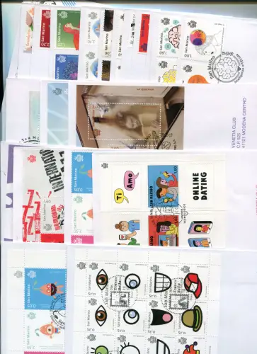 San Marino FDC Venetia 2016 kompletter Jahrgang