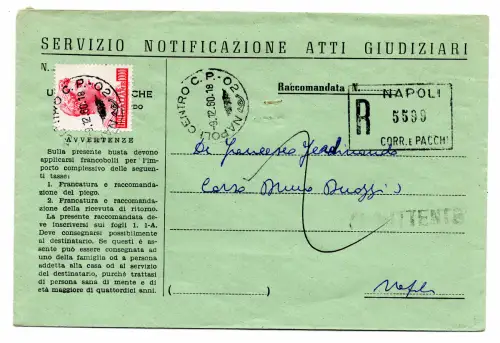 San Giorgio Lire 1.000 fluoreszierend isoliert auf Umschlag Racc.