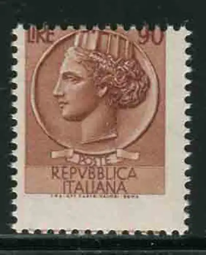 Syrakus Lire 90 Sorte stark in beide Richtungen verschobene Verzahnung