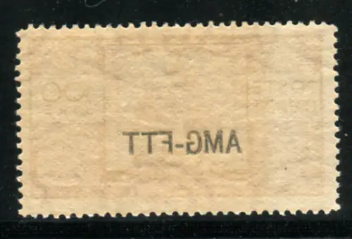 Triest A - Democratica Lire 100 mit scharfem Aufdruck-Abziehbild