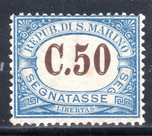 Segnatasse Cent. 50 Doppelzifferndruck