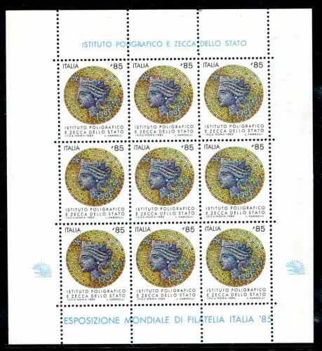 Italia Turrita 1985 - Bogen Weltausstellung Italien