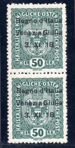 Venezia Giulia - 50 Heller Nr. 11i X anderer Schrift