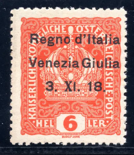Venezia Giulia - 6 Heller Nr. 3i X anderer Schrift - MNH