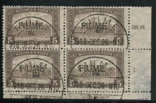 Fluss Vedute 5 Kr. Viertelhandaufdruck gebraucht