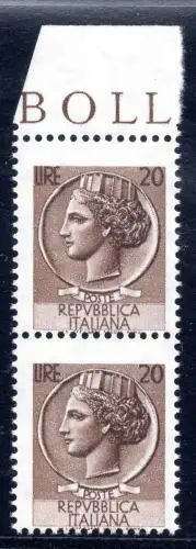 Syrakus Lire 20 (Vinyl) verschobene Verzahnung Sorte