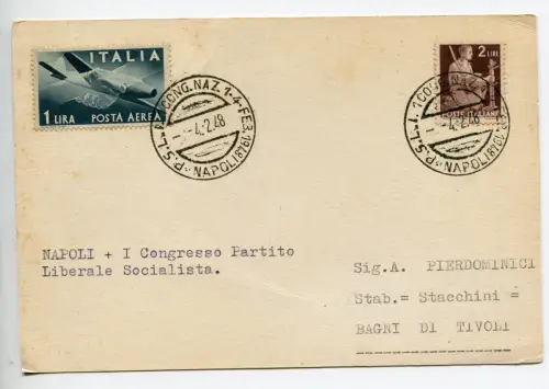 Politik - Italienische Liberale Sozialistische Partei Annullierung des Kongresses