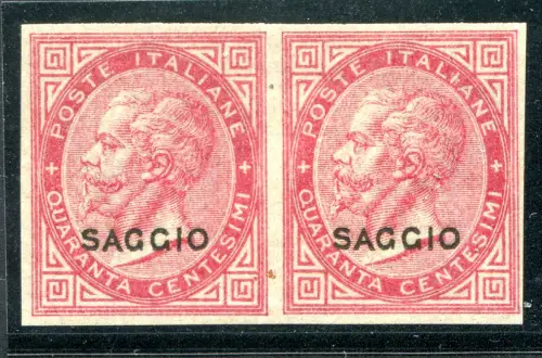 Vitt. Emanuele II. Cent. 40 Paar ungezähnter Essay