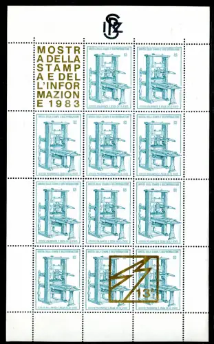 Erinnerungsbogen 13^ Presse- und Informationsausstellung 1983