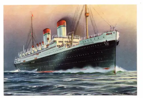 Schiff Augustus - Postkarte