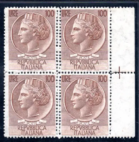 Syrakus Lire 100 Sorte Doppelzahnung