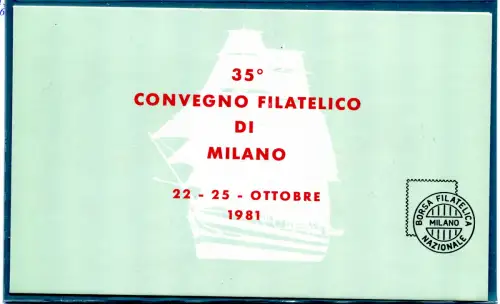 Erinnerungsheft mit Briefmarken Accademia Navale