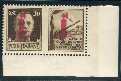 Florenz - Kriegspropaganda Cent. 30 Armee Karmin Flieder