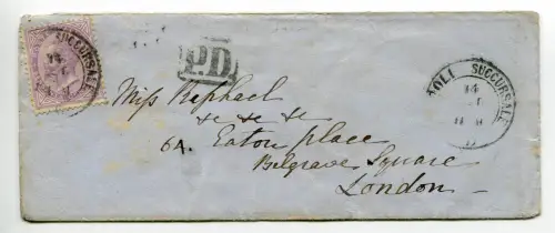 Vitt. Emanuele II. Cent. 60 ins Ausland