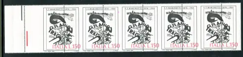 Arte '76 Marinetti Fünf-Sorten-Streifen