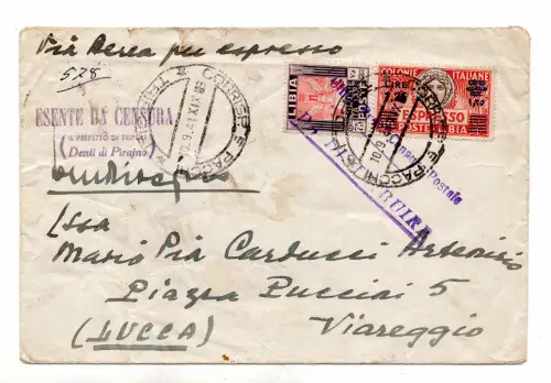 Libyen - Umschlag ausgedrückt