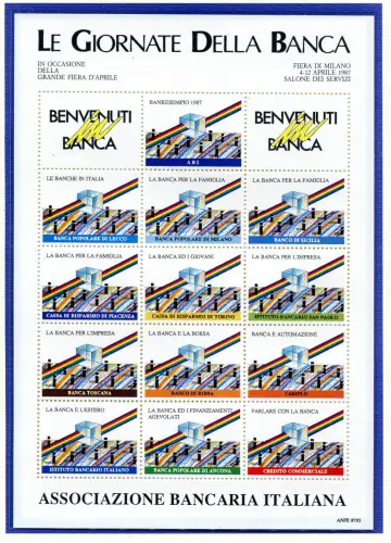 Erinnerungsbogen Associazione Bancaria Italiana 1987