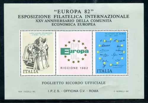 Erinnerungszettel Reproduktion Ausgabe Europa 1982