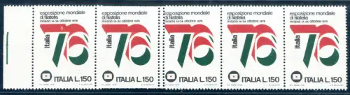 Italien '76 Lire 150 Sorte Doppelverzahnung horizontal