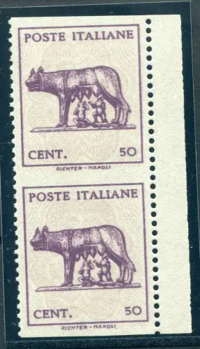 Filigrane Lupe vertikales Paar nicht waagerecht gezahnt