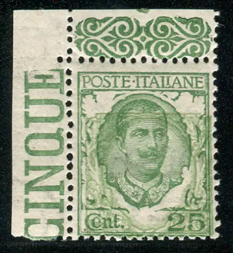 Floreale Cent. 25 Sorten unten verziert